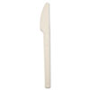 6" cutlery made from plant starch and oil.