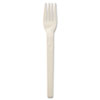 6" cutlery made from plant starch and oil.
