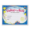 Student of the Week Certificates 8 1 2 x 11 White Border 30 Pack