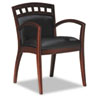 Mayline&reg; Mercado Series Leather Seating Arch-Back Guest Chair