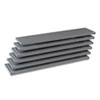 Industrial Steel Shelving for 87 quot; High Posts 48w x 12d Medium Gray 6 Carton