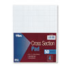 Cross Section Pads 4 Squares 8 1 2 x 11 White 50 Sheets
