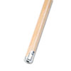 Lie-Flat Screw-In Mop Handle, Lacquered Wood, 1 1/8" dia. x 60"L