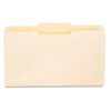 File Folders, 1/3 Cut Second Position, One-Ply Top Tab, Legal, Manila, 100/Box