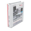 Economy D-Ring Vinyl View Binder, 1-1/2" Capacity, White