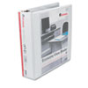 Economy D-Ring Vinyl View Binder, 2" Capacity, White