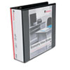 D-Ring view binder with open and close triggers, label holder and two inside pockets.
