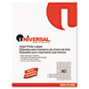 Universal&reg; Clear Multiuse Permanent Self-Adhesive Labels