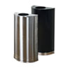 Rubbermaid&reg; Commercial European & Metallic Series Open Top Half-Round Receptacle