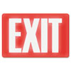 Glow In The Dark Sign 8 x 12 Red Glow Exit