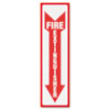 Glow In The Dark Sign 4 x 13 Red Glow Fire Extinguisher