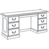 DMi&reg; Governor&rsquo;s Series Kneespace Credenza