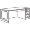HON&reg; 94000 Series "L" Workstation Desk for Return on Left