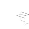Mayline&reg; Mira Series Reception Desk Shell Return