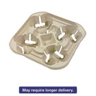 Strongholder Molded Fiber Cup Tray, 8-22oz, Four Cups, 300/carton