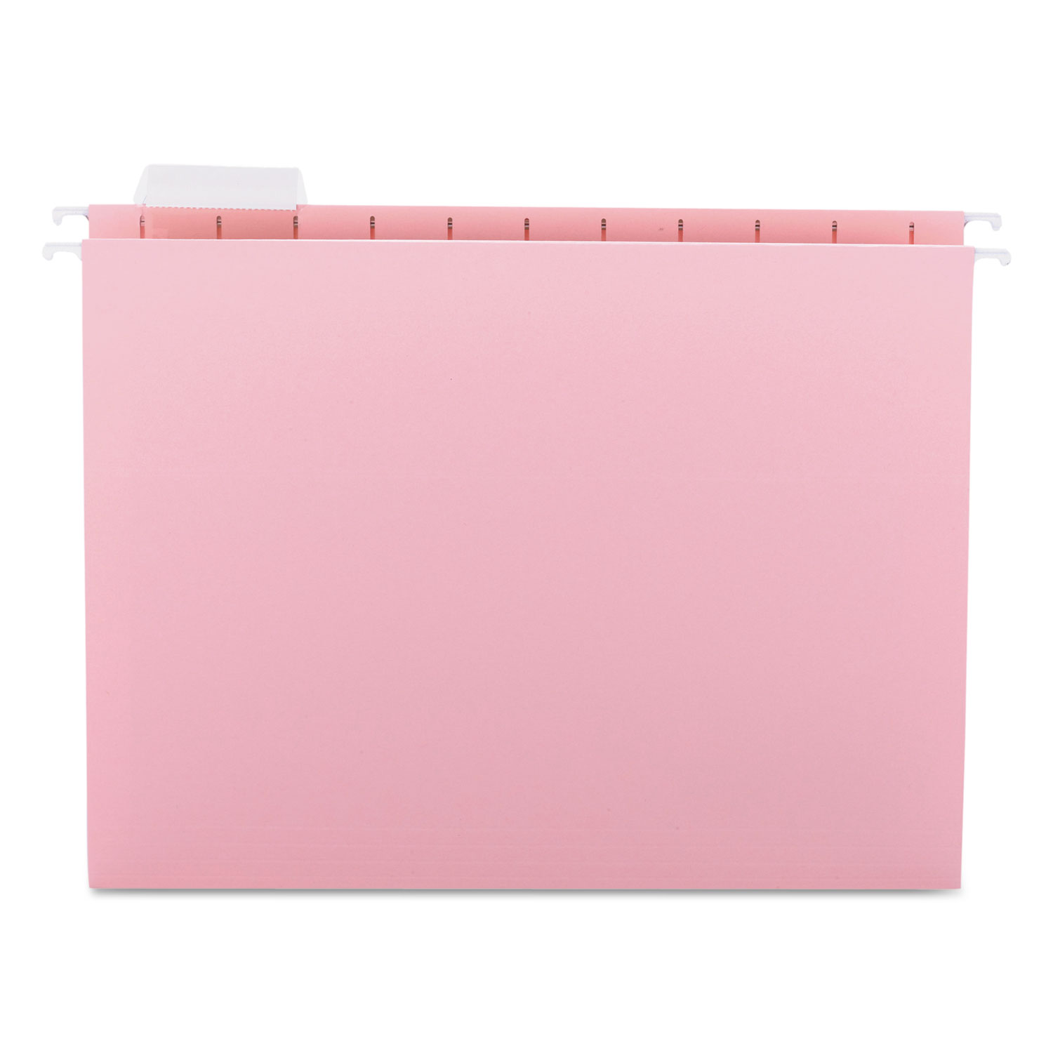 Colored Hanging File Folders, Letter, 1/5 Tab, Pink, 25/Box SaniChem