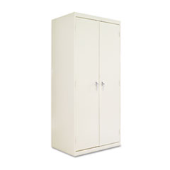 Assembled 78" High Heavy-Duty Welded Storage Cabinet, Four Adjustable Shelves, 36w x 24d, Putty