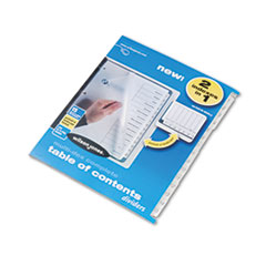 Multi-Dex Index Black & White 15-Tab, Labeled 1-15, Letter, 15/Set