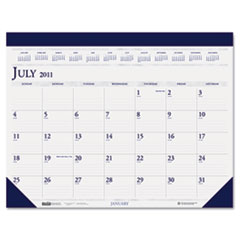 HOD155HD - Two-Color Academic 14-Month Desk Pad Calendar