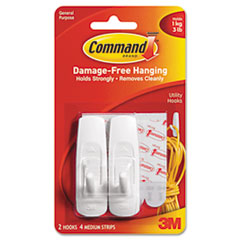 MMM17001 - Removable Adhesive Utility Hooks