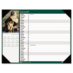 HOD1736 - Wildlife Photographic Monthly Desk Pad Calendar