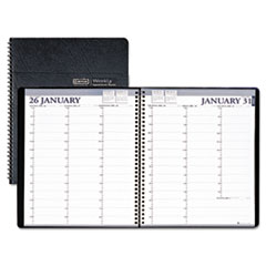 Professional Weekly Planner, 15-Minute Appointments, 8-1/2 x 11, Black, 2016