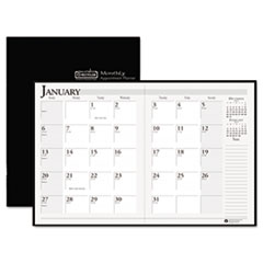HOD260602 - Ruled 14-Month Planner with Stitched Leatherette Cover