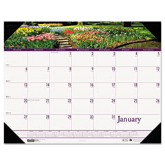 HOD1746 - Gardens of the World Photographic Monthly Desk Pad Calendar