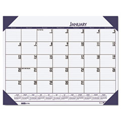HOD124640 - EcoTones Ocean Blue Monthly Desk Pad Calendar