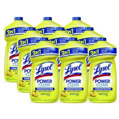 Power Clean Concentrated Multi-Surface Cleaner, Lemon and Sunflower Essence, 28 oz Pour Bottle, 9/Carton