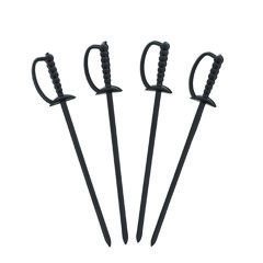 Sword Picks, 6", Black, 1,000/Box, 10 Boxes/Carton