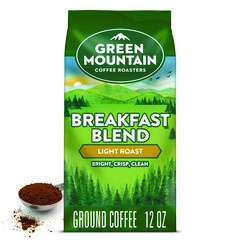 Breakfast Blend Ground Coffee, 12 Oz Bag