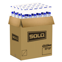 Double Sided Poly (DSP) Paper Cold Cups, 16 oz, White, 50 Cups/Sleeve, 20 Sleeves/Carton