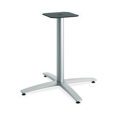 Between Seated-Height X-Base for 42" Table Tops, 32.68w x 29.57h, Silver