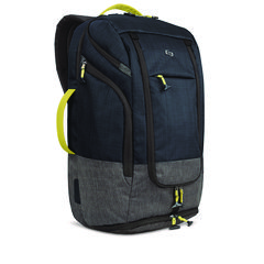 Everyday Max Recycled Backpack, Fits Device Up to 17.3", 13 x 8 x 21, Navy Blue/Gray