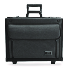 Classic Recycled Rolling Catalog Case, Fits Device Up to 17.3", 9.31 x 9.31 x 16.14, Gray/Black