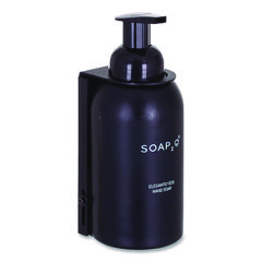 Eco Glass Bottle Soap Dispenser, 350 mL, Black