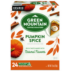 Fair Trade Certified Pumpkin Spice Flavored Coffee K-Cups, 24/box