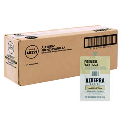 Alterra French Vanilla Coffee Freshpack, 0.23 oz Pouch, 40/Carton