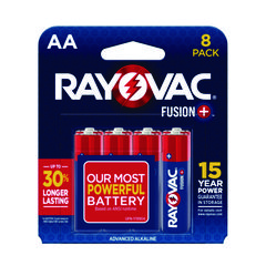 Fusion Advanced Alkaline Aa Batteries, 8/pack