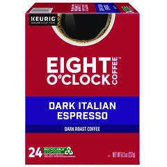 Dark Italian Espresso Coffee K-Cups, 24/Box