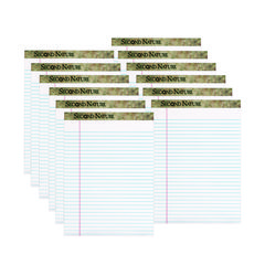 Second Nature Recycled Ruled Pads, Wide/legal Rule, 50 White 8.5 X 11.75 Sheets, Dozen