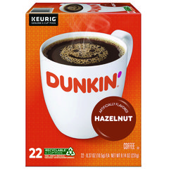 K-Cup Pods, Hazelnut, 22/box