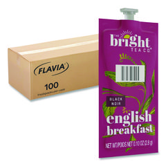 The Bright Tea Co. English Breakfast Black Tea Freshpack, English Breakfast, 0.1 oz Pouch, 100/Carton