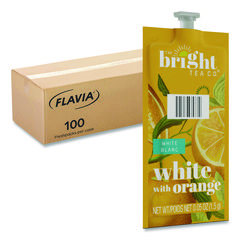 The Bright Tea Co. White with Orange Tea Freshpack, White with Orange, 0.05 oz Pouch, 100/Carton