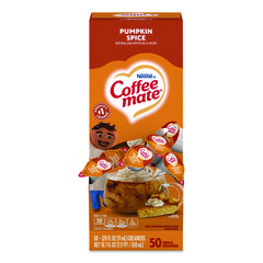 Liquid Coffee Creamer, Pumpkin Spice, 0.38 Oz Mini Cups, 50/box