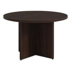 Alera Seville Round Conference Table, Round, 48" Diameter, Mahogany