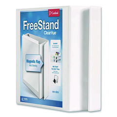 Freestand Easy Open Locking Slant-D Ring Binder, 3 Rings, 2" Capacity, 11 X 8.5, White