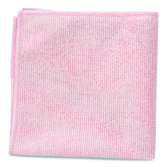 Microfiber Cleaning Cloths, 16 X 16, Pink, 24/pack