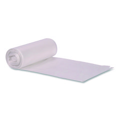 Low-Density Waste Can Liners, 33 gal, 0.65 mil, 33 x 39, Clear, Perforated Roll, 250/Carton